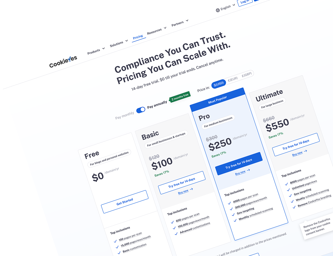 SaaS Pricing Page Redesign