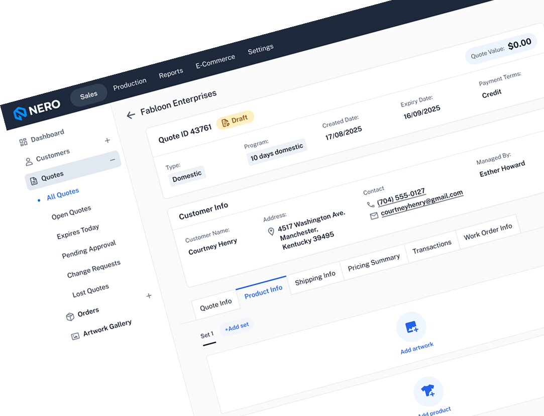 Quote to Order Workflow